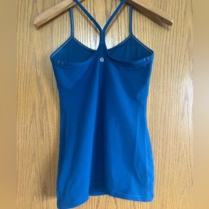 Lululemon Blue Workout Tank - Built in Bra